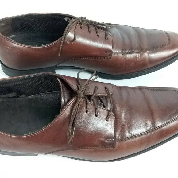 Cole Haan Business Men Lace-up Brown Leather Oxford Size 9M GUC main image 7